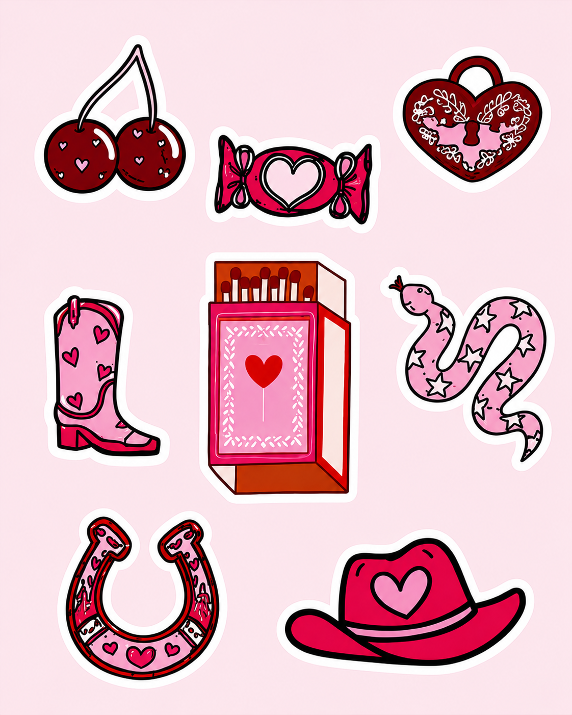 Pink Cowboy Sticker